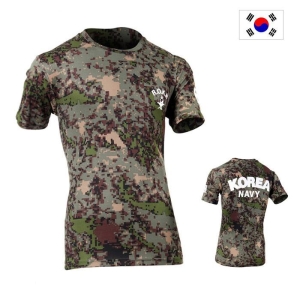 군헌터 ROKN 해군 디지털 반팔 군대 티셔츠 11562744