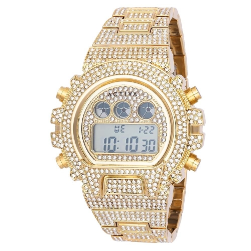 INVICTA Digital Essentials Men 51mm Zinc Alloy Gold Not Applicable dial Elec..