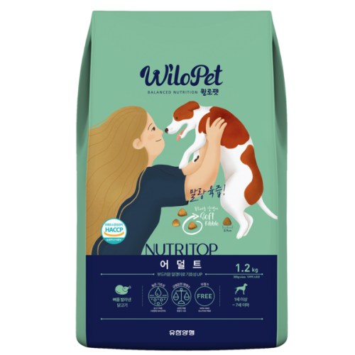 윌로펫 독 뉴트리탑 어덜트 1.2kg이미지입니다. 누르면 해당 게시물로 새창이동합니다.