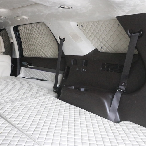 루젠 더맥스 차량용 가죽 햇빛가리개 풀세트 기아 카니발 4세대 KA4 전용_이미지