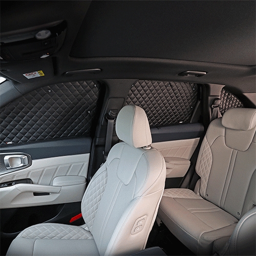 루젠  더맥스 차량용 가죽 햇빛가리개 풀세트 기아 카니발 4세대 KA4 전용