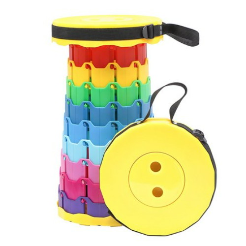 아웃도어 휴대용 높이조절 캠핑 스툴