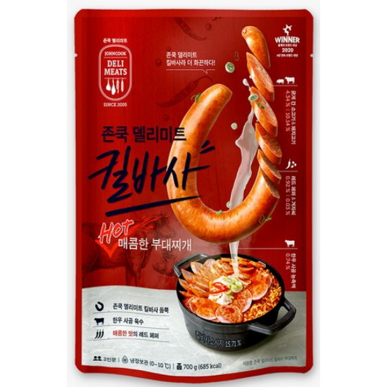 에쓰푸드 존쿡 델리미트 킬바사 부대찌개 800g (3개)_이미지