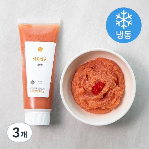 덕화명란 튜브형 냉동 110g 3개이미지입니다. 누르면 해당 게시물로 새창이동합니다.