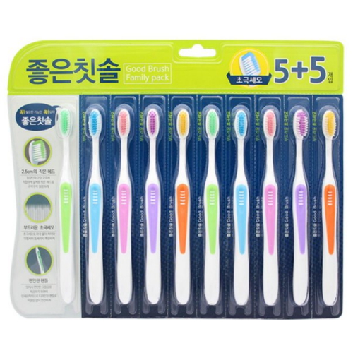 ㅤ좋은칫솔 초극세모 (10개)_이미지