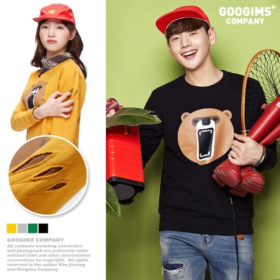 구김스 1185 화난 곰 맨투맨 티셔츠 G16SMRT301이미지입니다. 누르면 해당 게시물로 새창이동합니다.