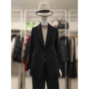  SI 세이브존04 데일러드 버튼 디테일 더블 자켓 SFJ21190BK S9673982