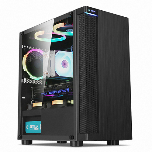 앱코 NCORE 사이드암 강화유리 스펙트럼 SL (블랙)_이미지