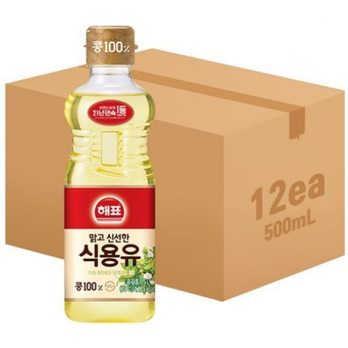 해표 식용유 500ml (12개)_이미지
