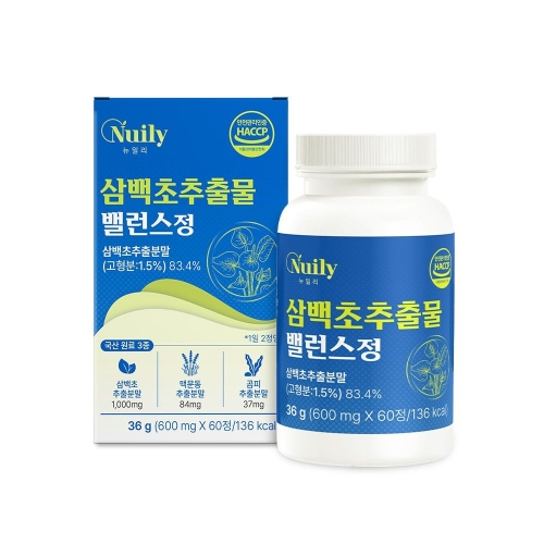 뉴일리 뉴일리 삼백초추출물 밸런스정 60정 (1개)_이미지