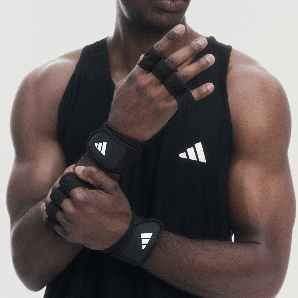 아디다스 오픈백 트레이닝 헬스 장갑 더블스트랩 (1개)_이미지