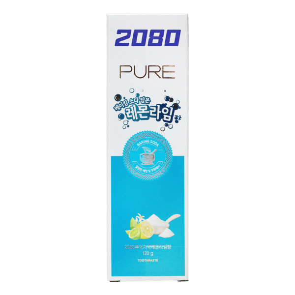 2080 퓨어 베이킹소다 담은 레몬라임 치약 120g (1개)_이미지