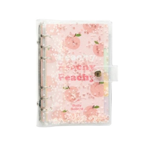 아트박스 peachy PVC 스팽글 6공 다이어리커버_이미지