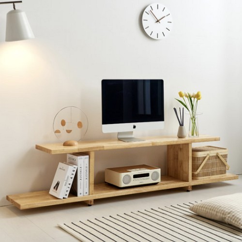 까미엘 브릿2 A형 고무나무 거실장 1800_이미지