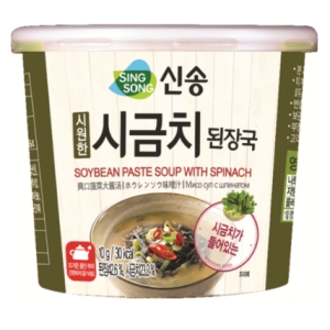 신송식품 시금치 된장국 컵 10g (12개)