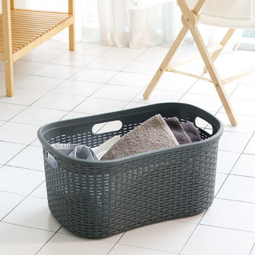 코스트코 바스클립 오픈형 세탁물 바구니 세트 40L 2P /브라운