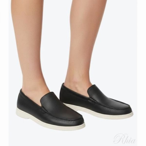 휴고보스 로고 디테일 모카신 텀블 레더 152986199