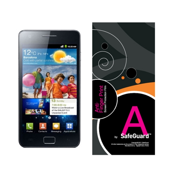 3M 갤럭시S2 세이프가드 안티핑거프린트 보호필름 (액정 1매)_이미지