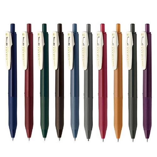 제브라 사라사 클립 빈티지 JJ15 5C 0.5mm 세트 (10색x3개)_이미지