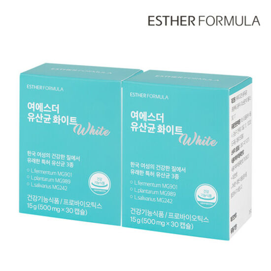에스더포뮬러 여에스더 유산균 화이트 30캡슐 (2개)_이미지