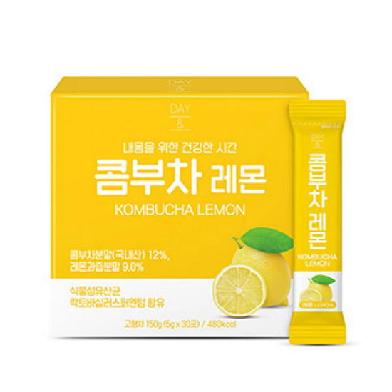참앤들황토농원 데이앤 콤부차 레몬 30T이미지입니다. 누르면 해당 게시물로 새창이동합니다.