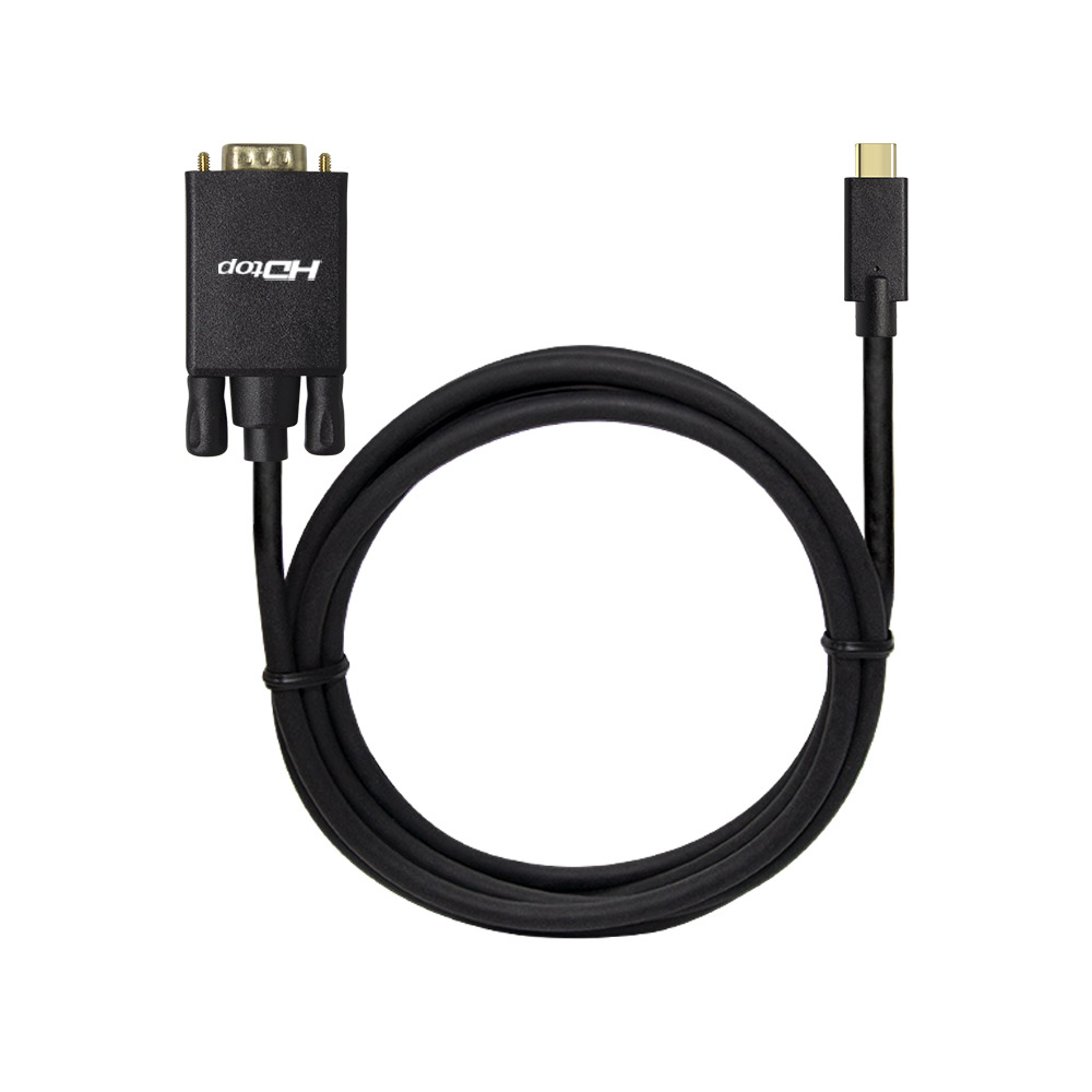 ž���ο���ġ�� HDTOP HT-3C008 Type C to RGB ��ȯ ���̺�