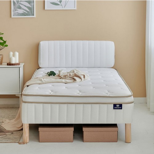 상일리베가구 켄디 헤드 일체형 침대 S (유로탑독립)_이미지