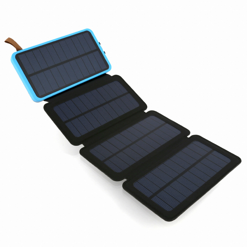 이지넷유비쿼터스 NEXTU 태양광 4판넬 보조배터리 NEXT-8004FSC 8000mAh_이미지