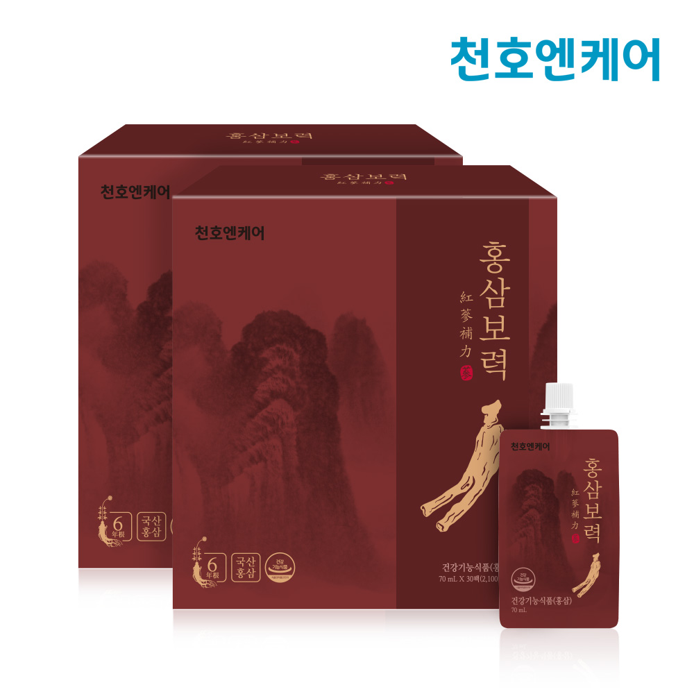 천호엔케어 홍삼보력 70ml 30포 (2개)_이미지
