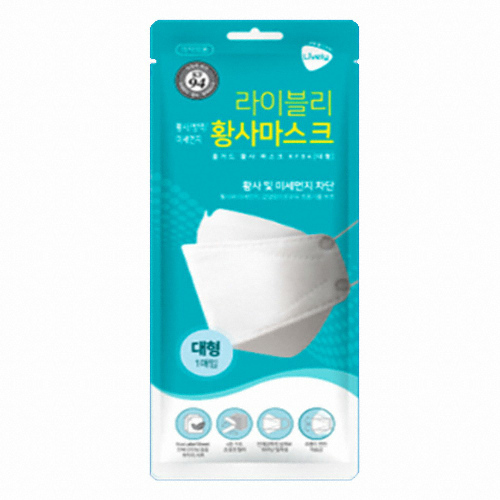 라이블리 황사 마스크 KF94 대형 (30매)
