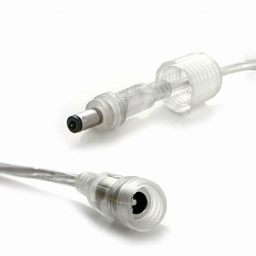 방수기능 DC 5.5 전원 연장 케이블 투명