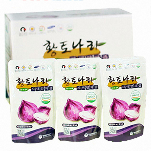 황토랑양파즙영농조합법인 황토나라 자색양파즙 100ml 60포 (1개)