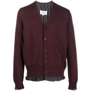 메종마르지엘라 디스트레스드 가디건 보르도 SI1HA0006S17784359 969007_이미지