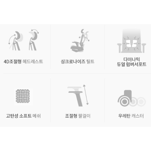 듀오백 메가 MG-D-C1 메쉬 사무용 컴퓨터 책상 의자_이미지
