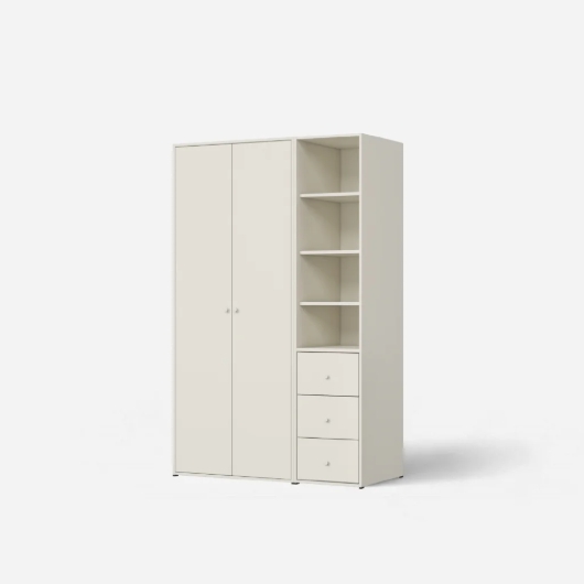 샘키즈 보나 행거형+오픈 선반서랍형 일반 키큰 옷장세트 1200