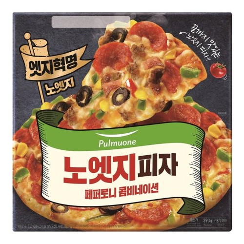 풀무원 노엣지 페퍼로니 콤비네이션 393g (3개)_이미지