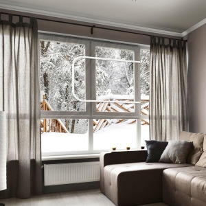 삼정크린마스터 지퍼형 EVA 투명 방풍막 대 310X125 창문바람막이 베란다 방풍비닐 문풍지 에어캡