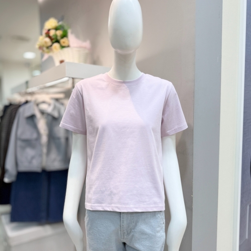 바바패션 더틸버리 베이직 숏 라운드넥 티셔츠 MTS4N0TS581_DG