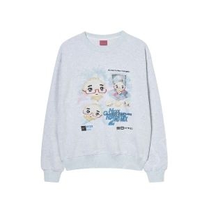 ���̺귣�� �н� X �����̿������� NYGD DDR SWEATSHIRTS HEATHER GREY NX25CPCR01HG
