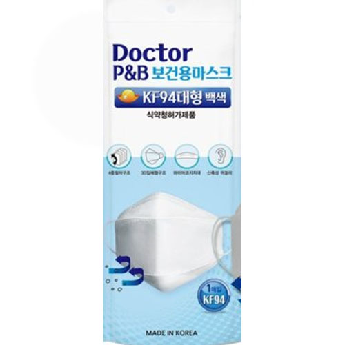 닥터피앤비 보건용 마스크 KF94 대형 (100매)_이미지