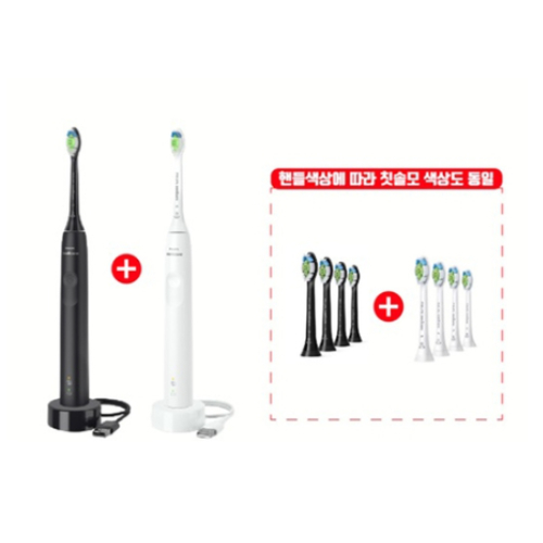 필립스 소닉케어 3100 시리즈 HX3671/54 (2개+리필모8개(더블팩))_이미지