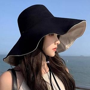 데이즈 양면 버킷햇 블랙베이지 사파리모자 WFF586E_이미지