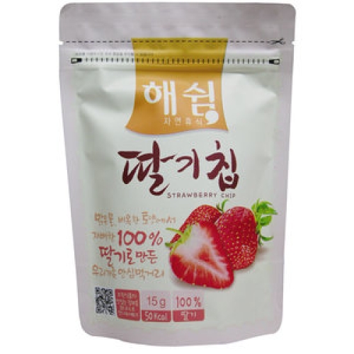 우원식품 해쉼 딸기칩 15g (1개)