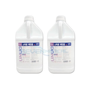 다나 에탄올4L알콜83 공간소독 무료전달 소독제2개 보건소 학교 소독제