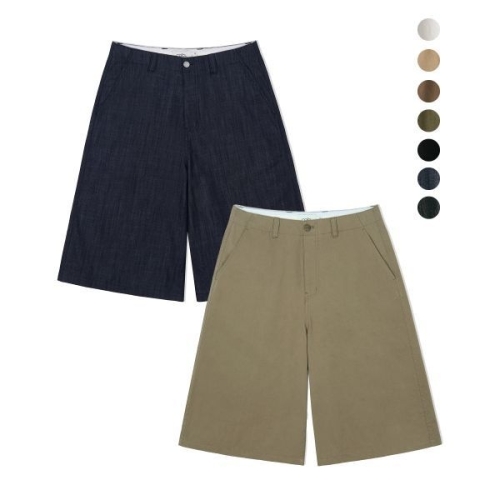 커스텀어클락 COSTUME OCLOCK 코튼 워시드 버뮤다 팬츠 7 COLOR COOSPT248 COOSPT248 326904