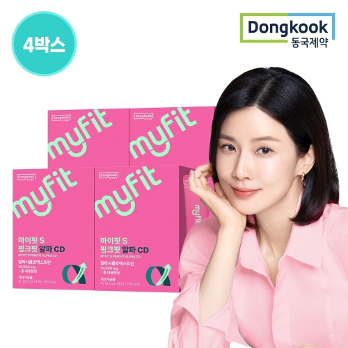 동국제약 마이핏S 핑크핏 알파CD 3g 14포 (4개)