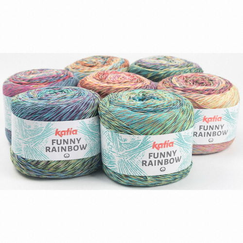 ㅤ퍼니레인보우 뜨개실 150g_이미지