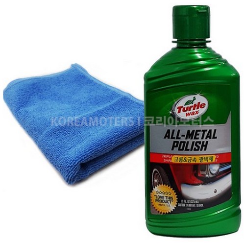 터틀왁스 크롬메탈 프리미엄 폴리쉬 T284 325ml + 광택용타월