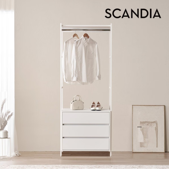 노든 철제 드레스룸 시스템장 3단 서랍 옷장 800