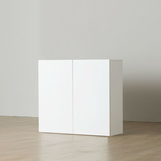 아이엔지홈 플레인 2도어 2단 책장 800